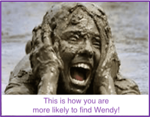 wendy in mud